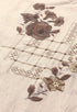 Beige Pure Cambric Cotton Embroidered Kurti