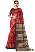 Dusty Peach Cotton Silk Printed Traditional Saree