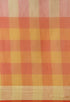 Orange & Yellow kota Doria Cotton Printed Traditional Saree