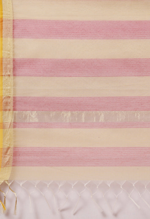 Multicolored kota Doria Cotton Printed Traditional Saree