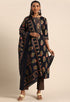 Pure Cambric Cotton Printed Kurta Set With Dupatta
