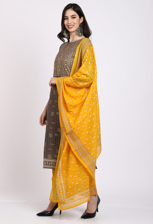 Rajnandini Pure Cotton Kurta Set With Dupatta