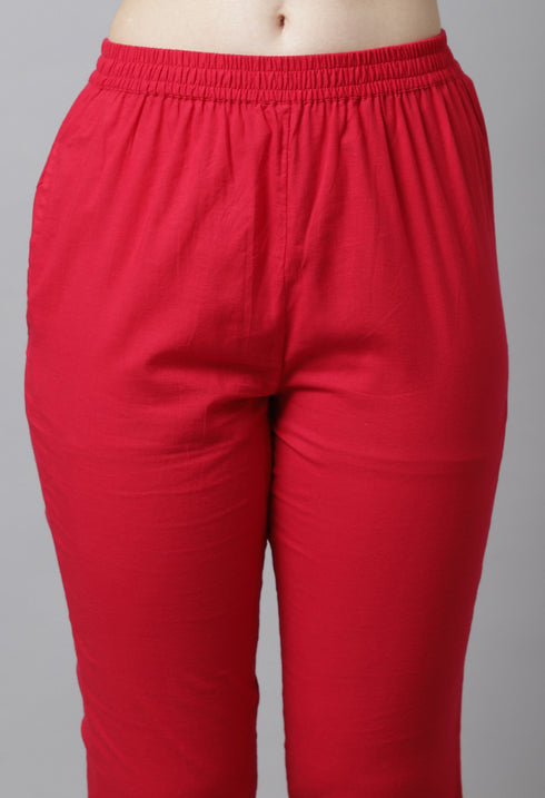 Pure Cotton Zari Weaving And Embroidered Kurta Set With Dupatta