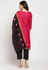 Rajnandini Magenta Cotton Blend Printed Salwar Suit