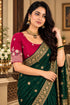 Pink Lycra Readymade Embroidered Blouse For Women