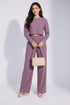 Pink Lycra Solid Oversized Strachable Coords Set