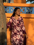 Maroon Mystique Floral Printed Kurta & Pant with Dupatta