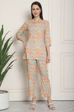 Rayon Floral Printed Co-ords Set