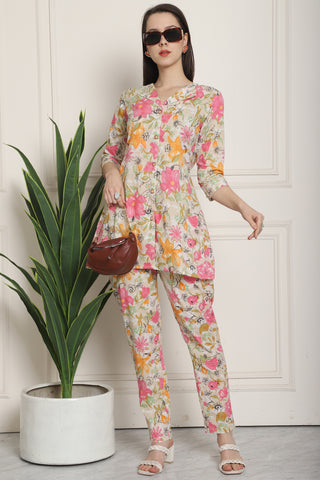 Pure Cotton Printed Co-ords Set