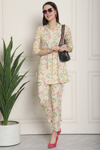 Rayon Floral Printed Co-ords Set