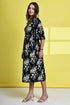 Classic Floral Harmony Pure Cotton Jaipuri Printed Western Dress