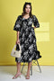 Classic Floral Harmony Pure Cotton Jaipuri Printed Western Dress