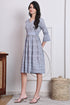 Grey Cotton Jaipuri Printed Western Dress