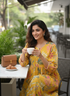 Floral Sunshine Cotton Jaipuri Printed Dress