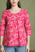 Pink Pure Cotton Jaipuri Printed Short Top