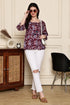 Serene Petal Couture Cotton Jaipuri Printed Short Top