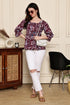 Serene Petal Couture Cotton Jaipuri Printed Short Top