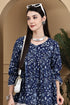 Coastal Floral Chic Cotton Jaipuri Printed Short Top