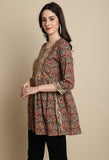 Pure cotton Jaipuri Printed Short Top