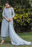 Pure Cotton Jaipuri Printed And Embroidered Kurta Set With Dupatta