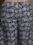 Blue Cotton Blend Printed Plus Size Ready to Wear Patiala Salwar Suit