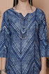 Women's Cotton Blend Foil Printed Kurti