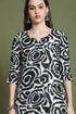 Black & White Cotton Abstract Printed Kurta & Pant With Dupatta