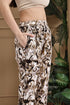 Off White & Brown Cotton Floral Printed Kurta & Pant With Dupatta
