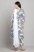 Women Olive Green & White Cotton Blend  Floral Printed Kurta & Pant With Dupatta
