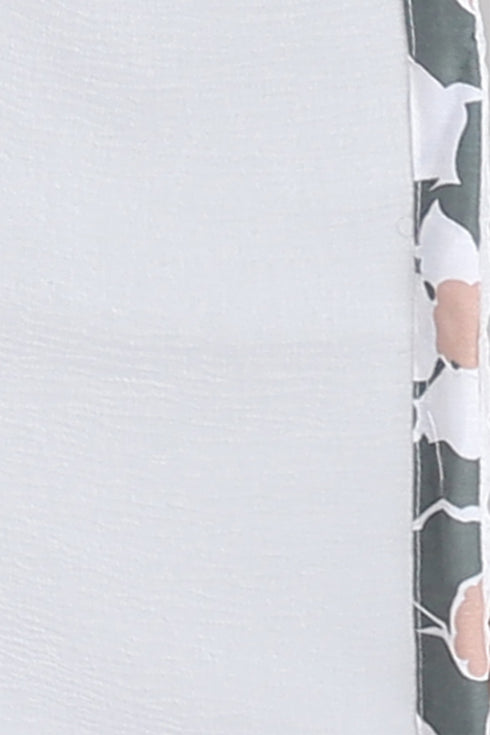 Women Olive Green & White Cotton Blend  Floral Printed Kurta & Pant With Dupatta