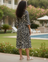 Floral Elegance Pure Cotton Jaipuri Printed Western Dress
