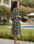 Floral Elegance Pure Cotton Jaipuri Printed Western Dress