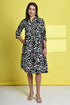 Floral Elegance Pure Cotton Jaipuri Printed Western Dress
