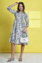 Serene Petal Pure Cotton Jaipuri Printed Western Dress
