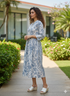 Serene Petal Pure Cotton Jaipuri Printed Western Dress