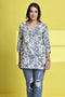 Floral Breeze Cotton Jaipuri Printed Tunic