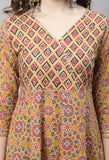 Pure Cotton Jaipuri Printed & Hand Work Kurta Set With Dupatta