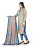 Multicolor Cotton Blend Printed Unstitched Salwar Suit Material
