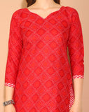 Maroon  Cotton Blend Printed Readymade Patiala Salwar Suit