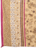 Wine Cotton Blend Printed Readymade Patiala Salwar Suit