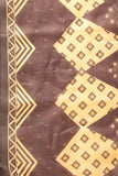 Brown Cotton Blend Printed Readymade Patiala Salwar Suit