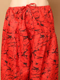 Black Cotton Blend Printed Readymade Patiala Salwar Suit