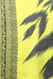 Neon Yellow Cotton Blend Printed Readymade Patiala Salwar Suit
