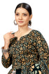 Black & Beige Cotton Blend Printed Ready to Wear Patiala Salwar Suit