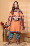 Rajnandini Light Orange Cotton Blend Printed Ready to Wear Patiala Salwar Suit