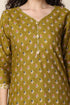 Green Cotton Blend Printed Ready to Wear Patiala Salwar Suit