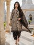 White Cotton Blend Printed Ready to Wear Patiala Salwar Suit