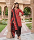 Red Cotton Blend Printed Ready to Wear Patiala Salwar Suit