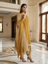 Mustard Cotton Blend Printed Ready to Wear Patiala Salwar Suit