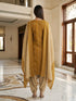 Mustard Cotton Blend Printed Ready to Wear Patiala Salwar Suit